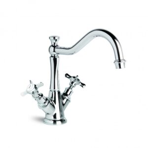 Brodware - Neu England - 1.8030.02.2.01 - Kitchen Mixer with Traditional Swivel Spout - Chrome