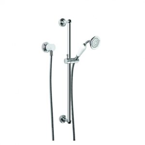 Brodware - Neu England - 1.8034.00.0.01 - Hand Shower Slider Set - Wels 3 Star Flow Rate 9L/min - Chrome