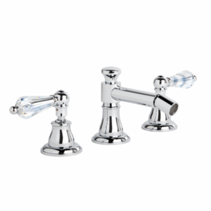 Brodware - Neu England - 1.8035.00.8.01 - Bidet Set with Kristall Levers - Chrome