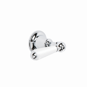 Brodware - Neu England - 1.8041.00.4.01 - Bath/Shower Diverter with White Porcelain Lever - Chrome