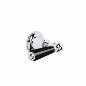 Brodware - Neu England - 1.8041.00.5.01 - Bath/Shower Diverter with Black Porcelain Lever - Chrome