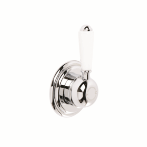 Brodware - Neu England - 1.8048.00.4.01 - Shower/Bath Mixer Single White Porcelain Lever - Chrome