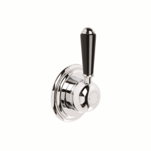 Brodware - Neu England - 1.8048.00.5.01 - Shower/Bath Mixer Single Black Porcelain Lever - Chrome