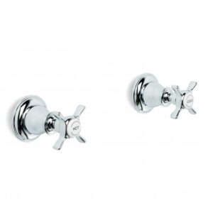 Brodware - Neu England - 1.8049.00.2.01 - Wall Taps, Pair - Chrome