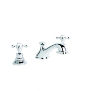 Brodware - Winslow - 1.8100.03.2.01 - Basin Set with Fixed Cast Spout - Wels 6 Star Flow Rate 4.5L/min - Chrome