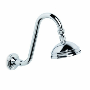 Brodware - Winslow - 1.8110.30.0.01 - Shower Arm with 100mm Ball Joint Rose - Wels 3 Star Flow Rate 9L/min - Chrome