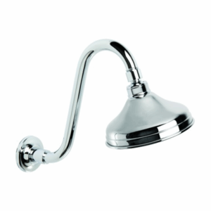 Brodware - Winslow - 1.8110.33.0.01 - Shower Arm with 150mm Ball Joint Rose - Wels 3 Star Flow Rate 9L/min - Chrome