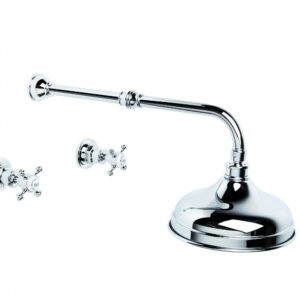 Brodware - Winslow - 1.8111.02.2.01 - Shower Set with 200mm Ball Joint Rose - Wels 3 Star - Chrome