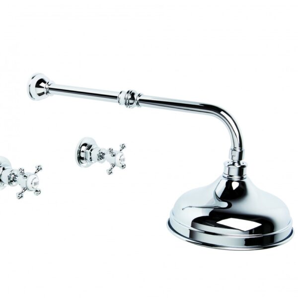 Brodware - Winslow - 1.8111.02.2.01 - Shower Set with 200mm Ball Joint Rose - Wels 3 Star - Chrome