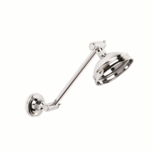 Brodware - Winslow - 1.8112.30.0.01 - 100mm Shower Rose with Adjustable Arm and 100mm Rose - Wels 3 Star Flow Rate 9L/min - Chrome