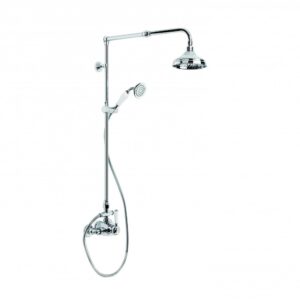 Brodware - Winslow - 1.8114.03.3.01 - Shower Mixer Exposed with 150mm Rose, Handshower and Diverter - Wels 3 Star Flow Rate 9L/min - Chrome