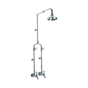 Brodware - Winslow - 1.8117.00.2.01 - Exposed Bath / Shower Set with 150mm Rose - Wels 3 Star Flow Rate 9L/min - Chrome