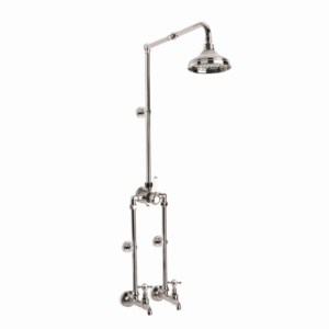 Brodware - Winslow - 1.8118.00.2.01 - Exposed Bath / Shower Mixer Set with 150mm Rose - Wels 3 Star Flow Rate 9L/min - Chrome