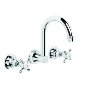 Brodware - Winslow - 1.8127.00.2.01 - Wall Set with 185mm Swivel Spout - Chrome