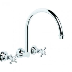 Brodware - Winslow - 1.8128.00.2.01 - Wall Set with 250mm Swivel Spout - Chrome