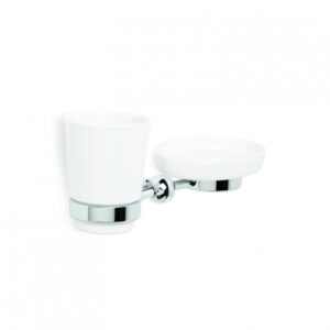 Brodware - Winslow - 1.8152.04.0.01 - Soap Dish and Tumbler Holder - Chrome