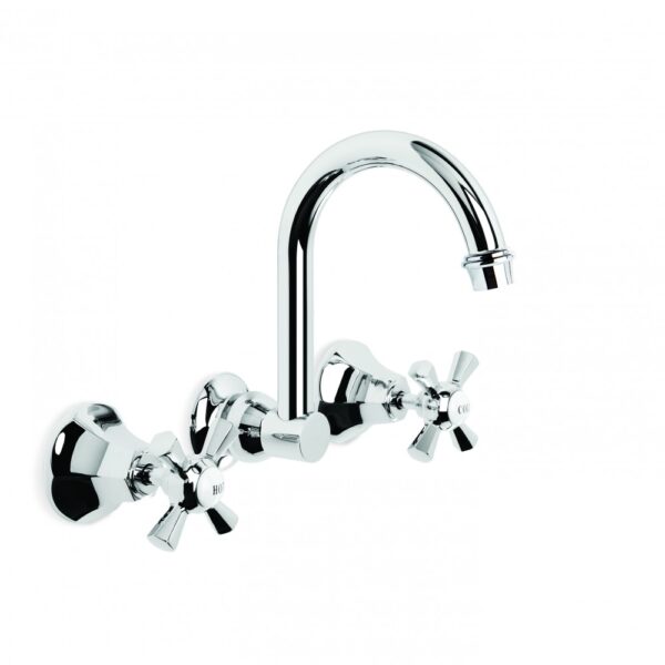 Brodware - Classique - 1.8727.00.2.01 - Wall Set with 190mm Swivel Spout - Chrome