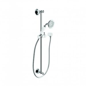 Brodware - Classique - 1.8734.00.0.01 - Slider Bar with Handshower, Hose and Elbow - Wels 3 Star Flow Rate 9L/min - Chrome
