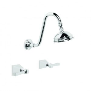 Brodware - Michelangelo - 1.8910.00.3.01 - Shower Set with 100mm Ball Joint Rose - Wels 3 Star Flow Rate 9L/min - Chrome