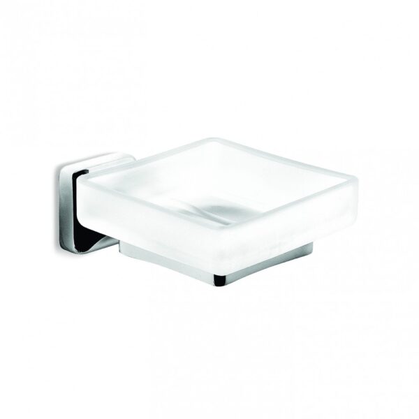 Brodware - Michelangelo - 1.8952.00.0.01 - Glass Soap Dish - Chrome