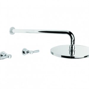 Brodware - Manhattan - 1.9111.00.3.01 - Shower Set with 225mm Rose - Wels 3 Star Flow Rate 9L/min - Chrome