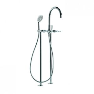 Brodware - Manhattan - 1.9122.03.3.01 - Bath/Single Function Handshower Diverter Set with Stand Pipes - Wels 3 Star Flow Rate 9L/min - Chrome