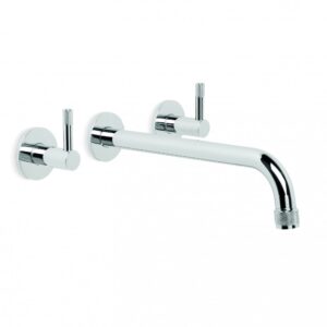 Brodware - Yokato - 1.9306.00.7.01 - Wall Set with 200mm Spout - Chrome