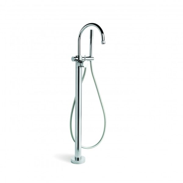 Brodware - Yokato - 1.9308.08.7.01 - Bath/Hand Shower Diverter Set Floor Mount - Wels 3 Star Flow Rate 9L/min - Chrome