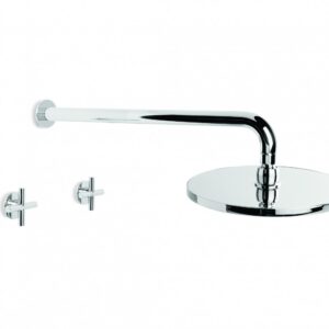 Brodware - 1.9311.00.2.01 - Shower Set with 225mm Rose - Wels 3 Star Flow Rate 9L/min - Chrome