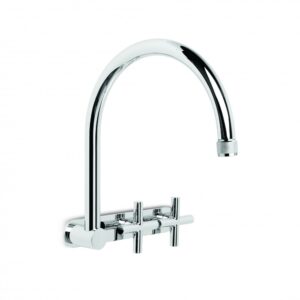Brodware - Yokato - 1.9328.02.2.01 - Wall Set with 235mm Swivel Spout, Backplate