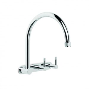 Brodware - Yokato - 1.9328.02.7.01 - Wall Set with 235mm Swivel Spout, Backplate - Chrome