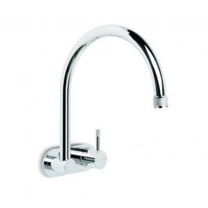 Brodware - Yokato - 1.9328.05.7.01 - Wall Mixer with 225mm Swivel Spout, Backplate - Chrome