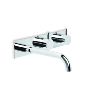 Brodware - Minim - 1.9405.02.3.01 - Wall Set with 150mm Spout, Backplate - Chrome