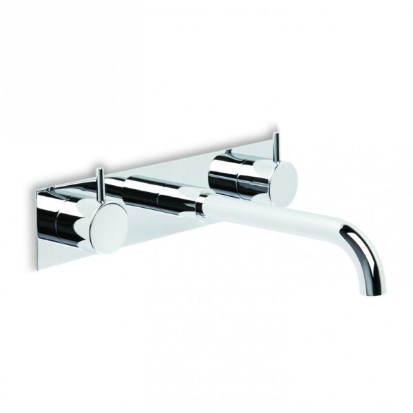 Brodware - Minim - 1.9405.03.3.01 - Wall Set with 150mm Spout, Backplate - Chrome