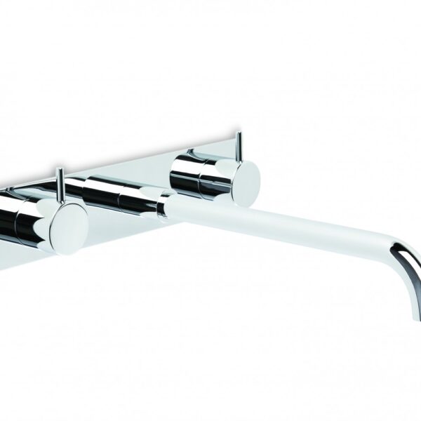 Brodware - Minim - 1.9406.03.3.01 - Wall Set with 200mm Spout, Backplate - Chrome