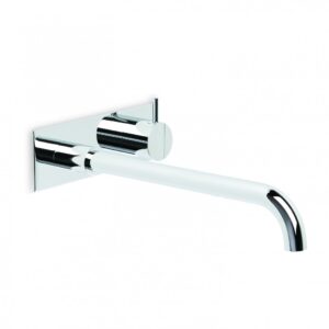 Brodware - Minim - 1.9406.05.0.01 - Wall Set with Mixer, 200mm Spout and Backplate - Chrome