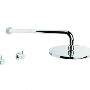 Brodware - Minim - 1.9411.00.3.01 - Shower Set with 225mm Rose - Wels 3 Star Flow Rate 9L/min - Chrome