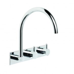 Brodware - Minim - 1.9428.02.3.01 - Wall Set with Swivel Spout and Backplate - Chrome