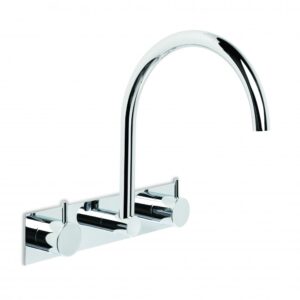 Brodware - Minim - 1.9428.03.3.01 - Wall Set with Swivel Spout and Backplate - Chrome