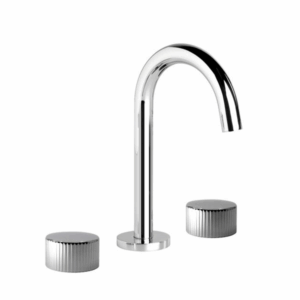 Brodware - Halo - 1.9500.00.9.01 - Basin Set with Swivel Spout & Pleat Handle - Chrome