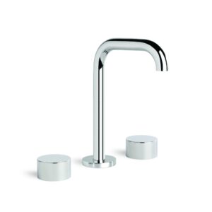 Brodware - Halo - 1.9500.80.2.01 - Basin Set with Square Swivel Spout & Metal Handle - Chrome