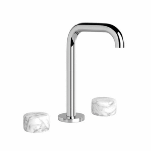 Brodware - Halo - 1.9500.80.6.01 - Basin Set with Swivel Spout & Marble Handle - Chrome
