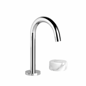 Brodware - Halo - 1.9500.96.6.01 - Basin Mixer Set with Swivel Spout & Marble Handle - Chrome