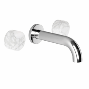 Brodware - Halo - 1.9505.50.6.01 - Wall Set with Marble Handle - Chrome