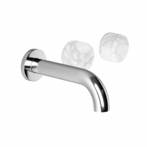 Brodware - Halo - 1.9505.08.6.01 - Wall Set with Marble Handle - Chrome