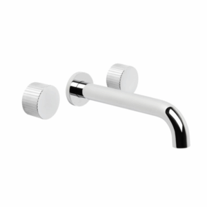 Brodware - Halo - 1.9506.00.9.01 - Wall Set with Pleat Handle - Chrome