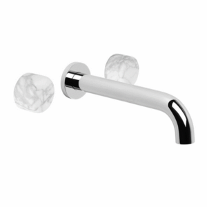 Brodware - Halo - 1.9506.50.6.01 - Wall Set with Marble Handle - Chrome