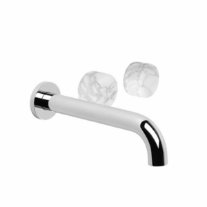 Brodware - Halo - 1.9506.08.6.01 - Wall Set with Marble Handle - Chrome