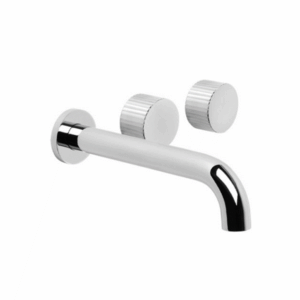 Brodware - Halo - 1.9506.08.9.01 - Wall Set with Pleat Handle - Chrome