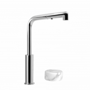 Brodware - Halo - 1.9507.84.6.01 - Pullout Kitchen Set with Marble Handle - Chrome